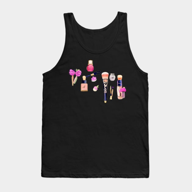 The Beauty Salon Cosmetics Tank Top by BrisaArtPrints